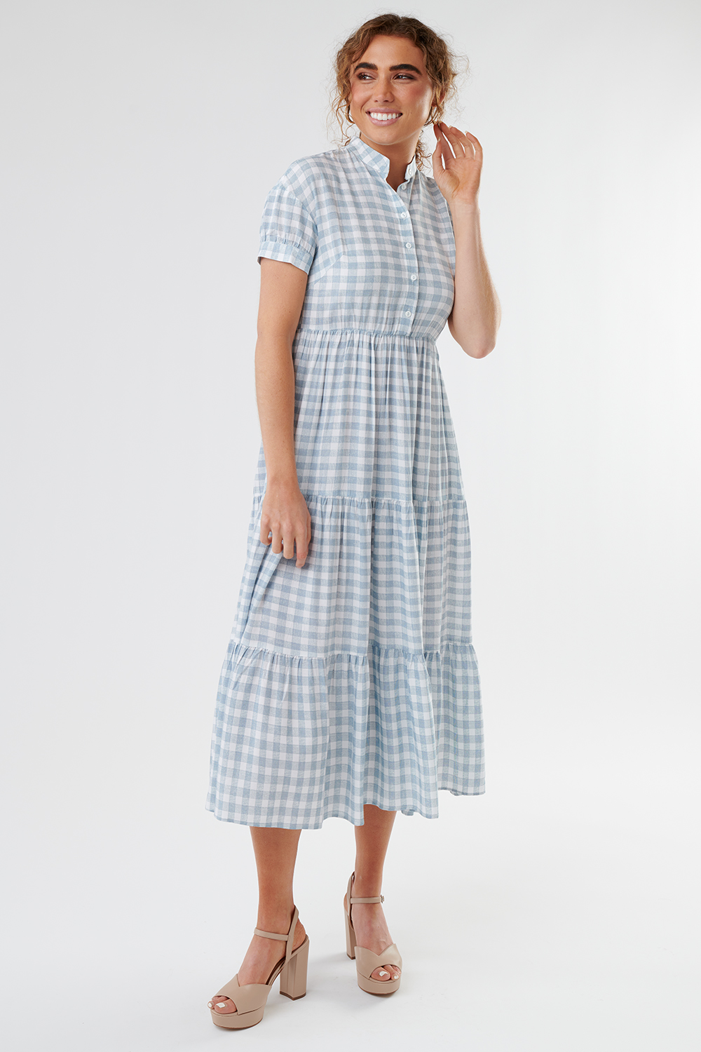 Puff Sleeve Gingham Dress – The Skirt Lady